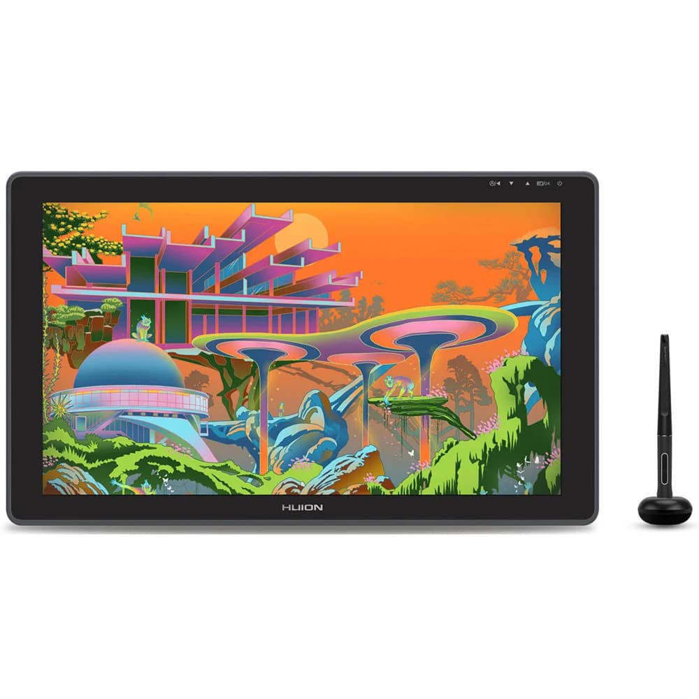 Графический планшет/монитор, Huion, Kamvas 22, 21.5", Разрешение 1920х1080, Яркость 220cd/m2, Матрица IPS, 5080 lpi, Чувствительность к нажатию 8192, Интерфейс USB, Рабочая область 476,64*268,11 мм.