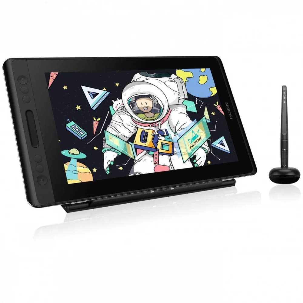 Графический планшет/монитор, Huion, Kamvas Pro 13 (2.5K), GT1302, 13.3", Разрешение 2560х1600, Яркость 220cd/m2, Матрица IPS, 5080 lpi, Чувствительность к нажатию 8192, Интерфейс USB, Рабочая област