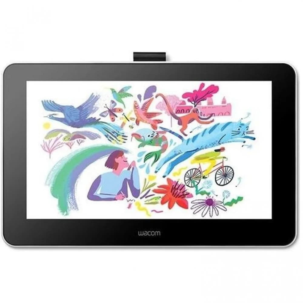 Графический планшет, Wacom, One 12 pen display (DTC121W0B), Разрешение 1920 x 1080, Чувствительность к нажатию 4096, Интерфейс USB-С, Размер 210*146*7,5 мм, Чёрный