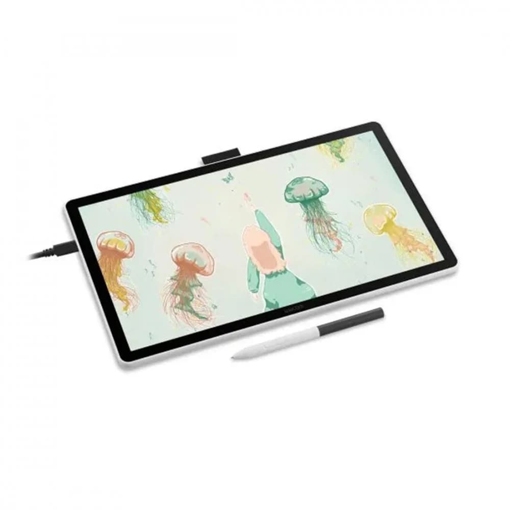 Графический планшет, Wacom, One pen display 14.0", DTC141W0, Белый