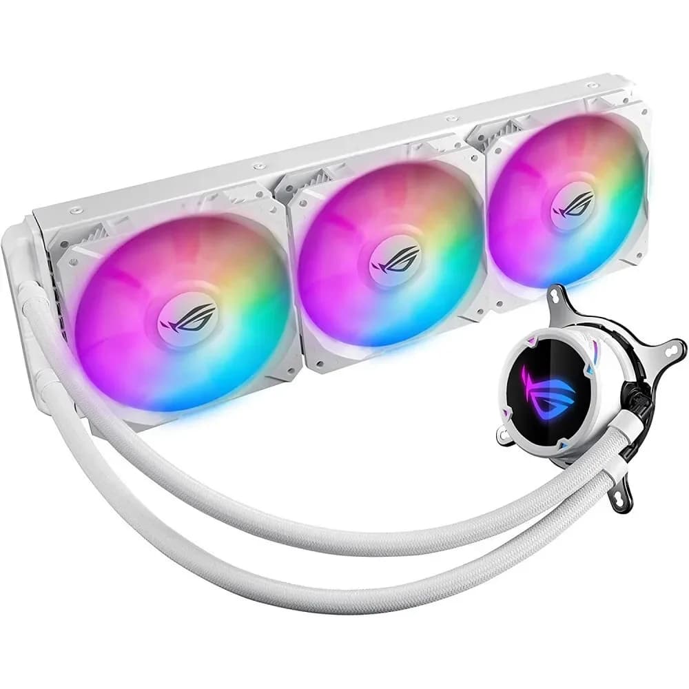 СЖО ASUS ROG Strix LC 360 RGB WE, S115X/1366/2011/2066/AM4/TR4, 3x12cm,3+4pin,Al+Cu,800-2500rpm