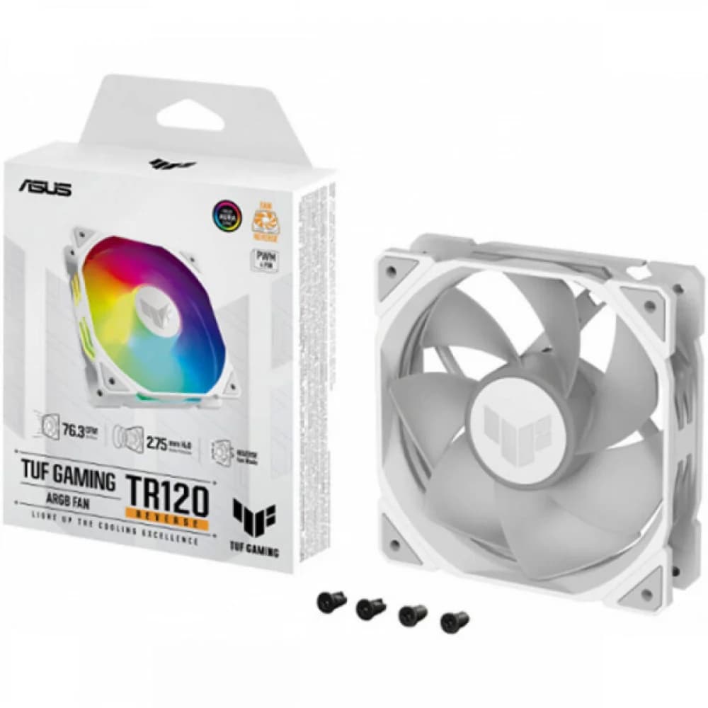 Комплект вентиляторов ASUS TUF GAMING TR120 ARGB REVERSE WHITE 3IN1