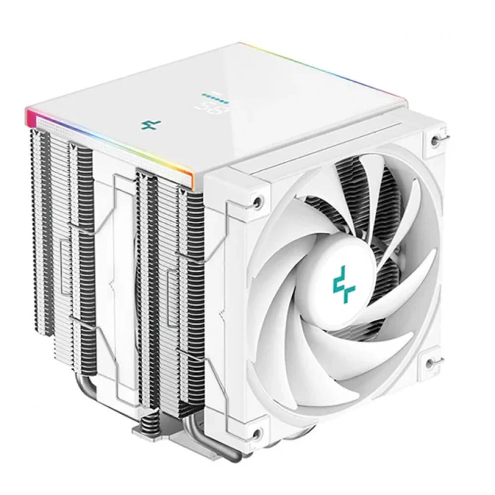 Кулер для процессора, Deepcool, AK620 DIGITAL SE WH R-AK620-WHADMN-GJD, Intel 1851/1700/1200/115х и AMD AM5/AM4, 260W, 2*120мм, 500-1850±10%/об/м, 68.99 CFM, 28 dB(A), 4pin, 129х138х161мм, Белый