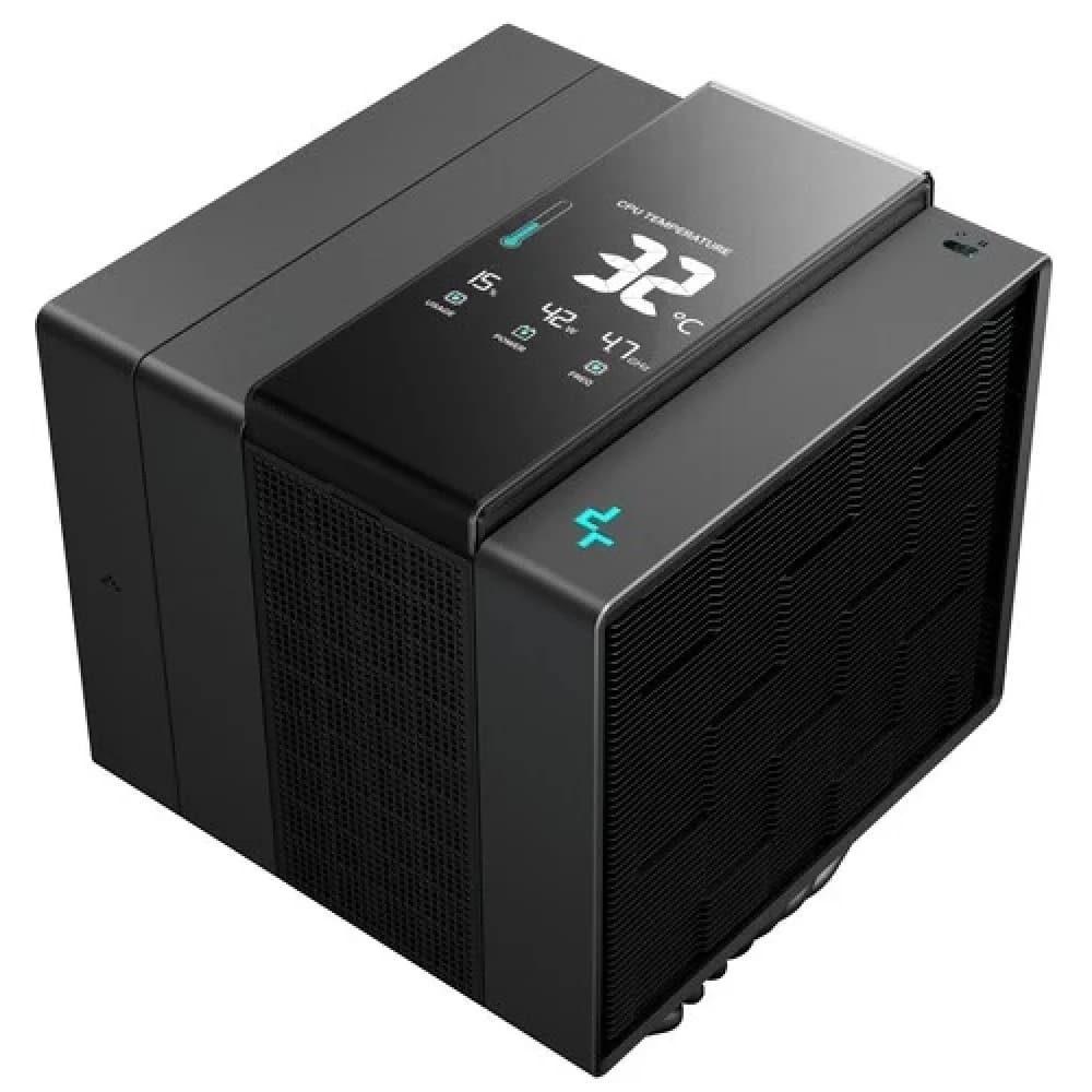 Кулер для процессора, Deepcool, ASSASSIN IV VC VISION R-ASN4-BKNVMD-G, Intel 20хх/1700/1200/15хх и AMD AM5/AM4, 300W, 1*140мм/1*120мм, 500- 1450±10% об/м, 48.55 CFM / 46.75 CFM, 29,3 дБА, 4pin, Габа