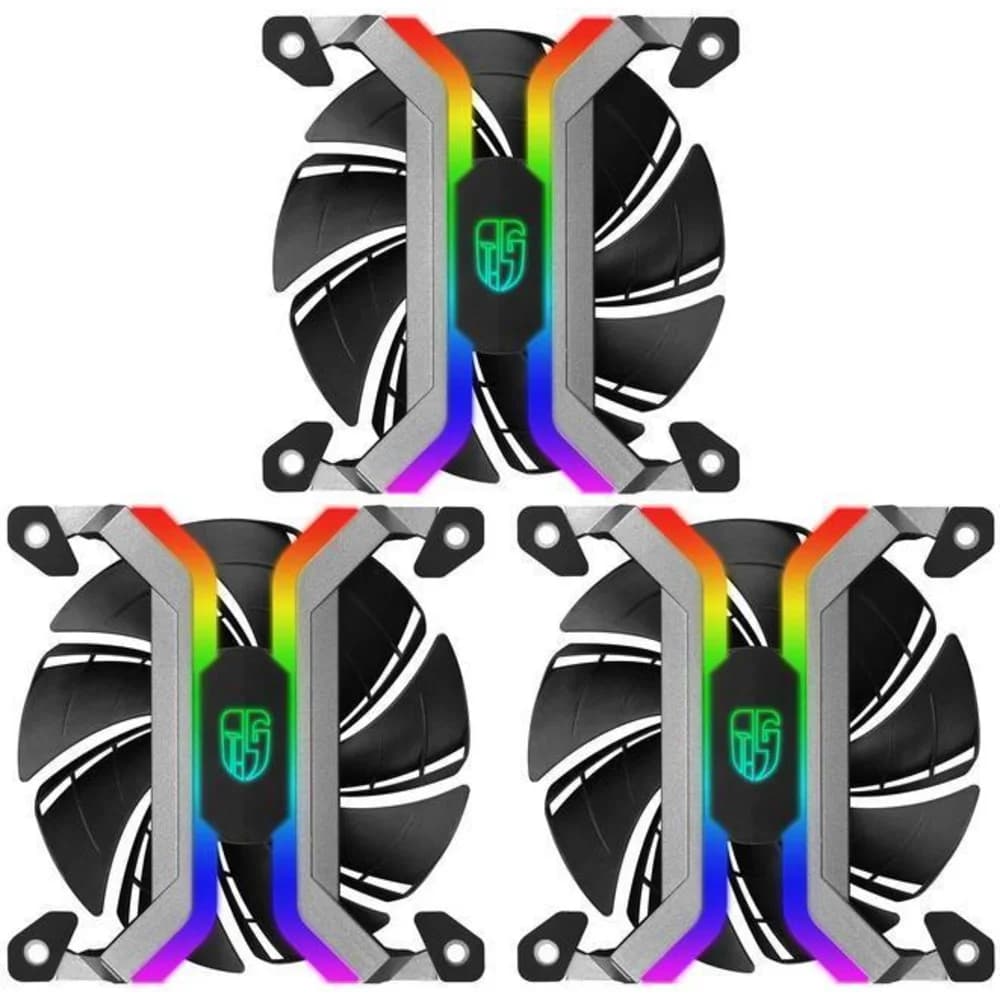 Комплект кулеров для компьютерного корпуса Deepcool MF 120S - 3 в1 Комплект кулеров для кейса, Deepcool, MF 120S, DPGS-FMF120S-M-3P, 120мм ARGB, 500±200-2200±10%об.мин, 4pin, Габариты 120х120х26мм,