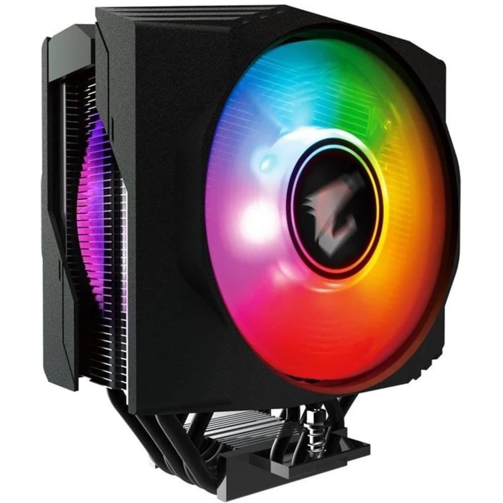 Кулер для процессора, Gigabyte, ATC800 COOLER (4719331551278), Intel 2066, 2011, 1366, 115x, 1200, AM4, 2*120мм RGB вентилятора, 600-2000 об/мин, Воздушный поток 14.05-51.70 фут³/мин, Чёрный