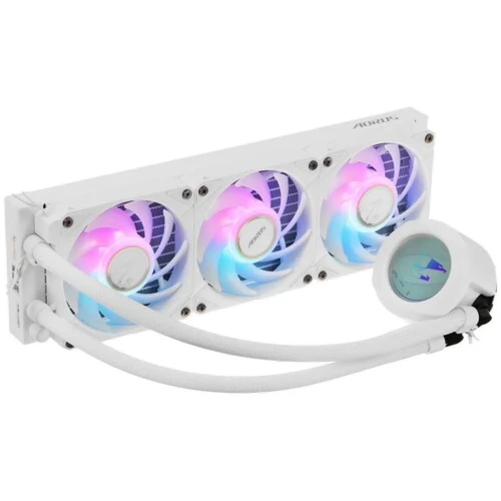 Жидкостная система охлаждения Gigabyte AORUS WATERFORCE X II 360I White, 3 x 120mm ARGB Fan, sTR5, RTL (9JAWTX2360I-00-10)