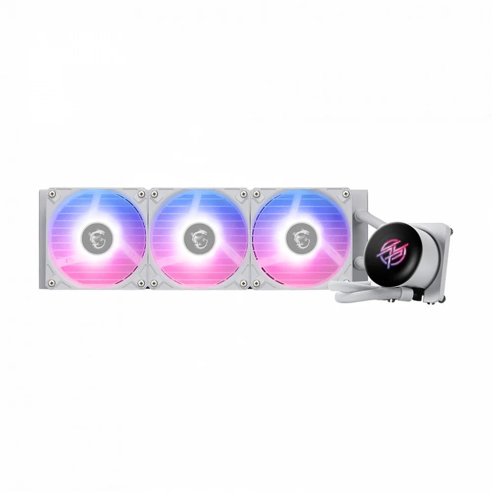 Водяное охлаждение для CPU MSI MPG CORELIQUID P13 360, 1700/1851/AM4/AM5, ARGB, Fan 3x120mm, Белый