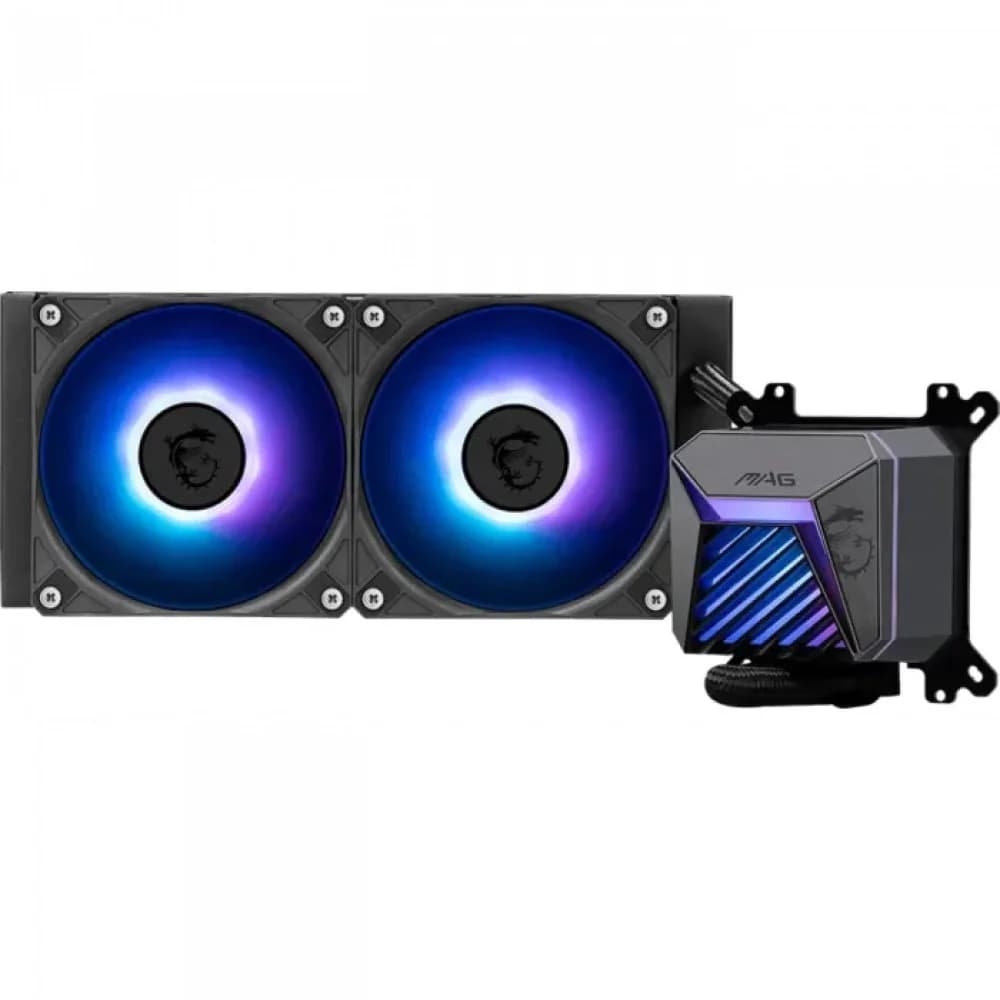 Жидкостная система охлаждения MSI MAG CORELIQUID A15 240 2x ARGB Fan, ARGB Block