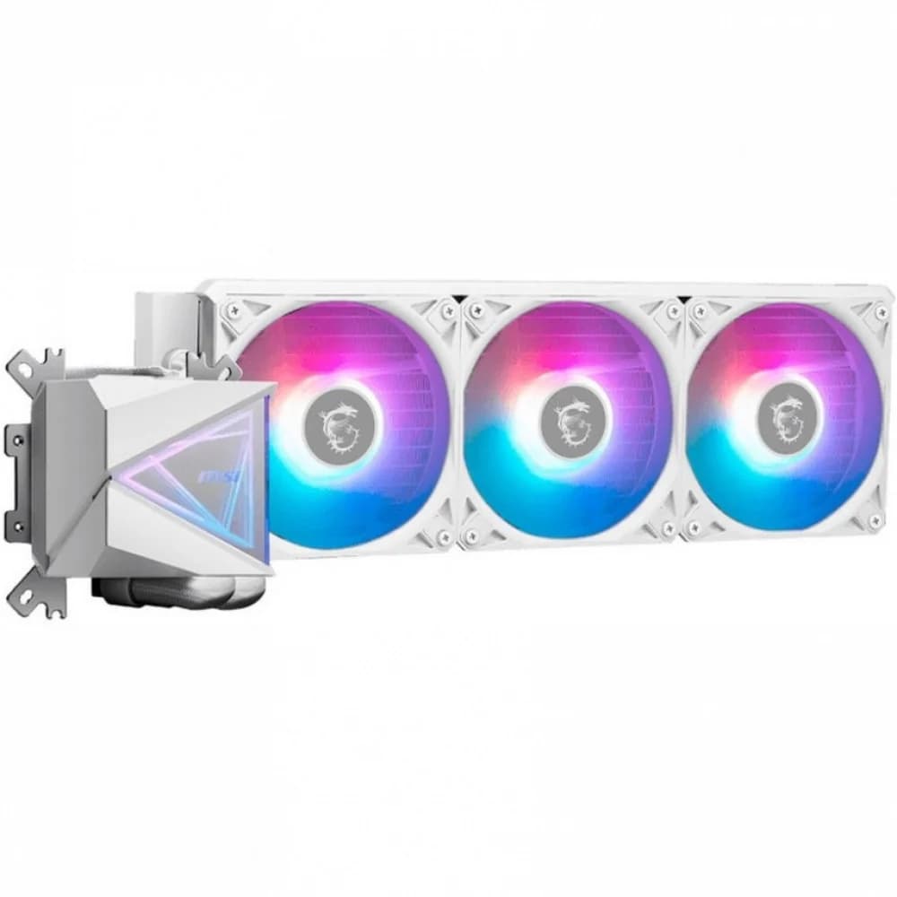 Жидкостная система охлаждения MSI MAG CORELIQUID I360 WHITE 3x ARGB Gen2 Fan, ARGB Gen2 Block, Color Box