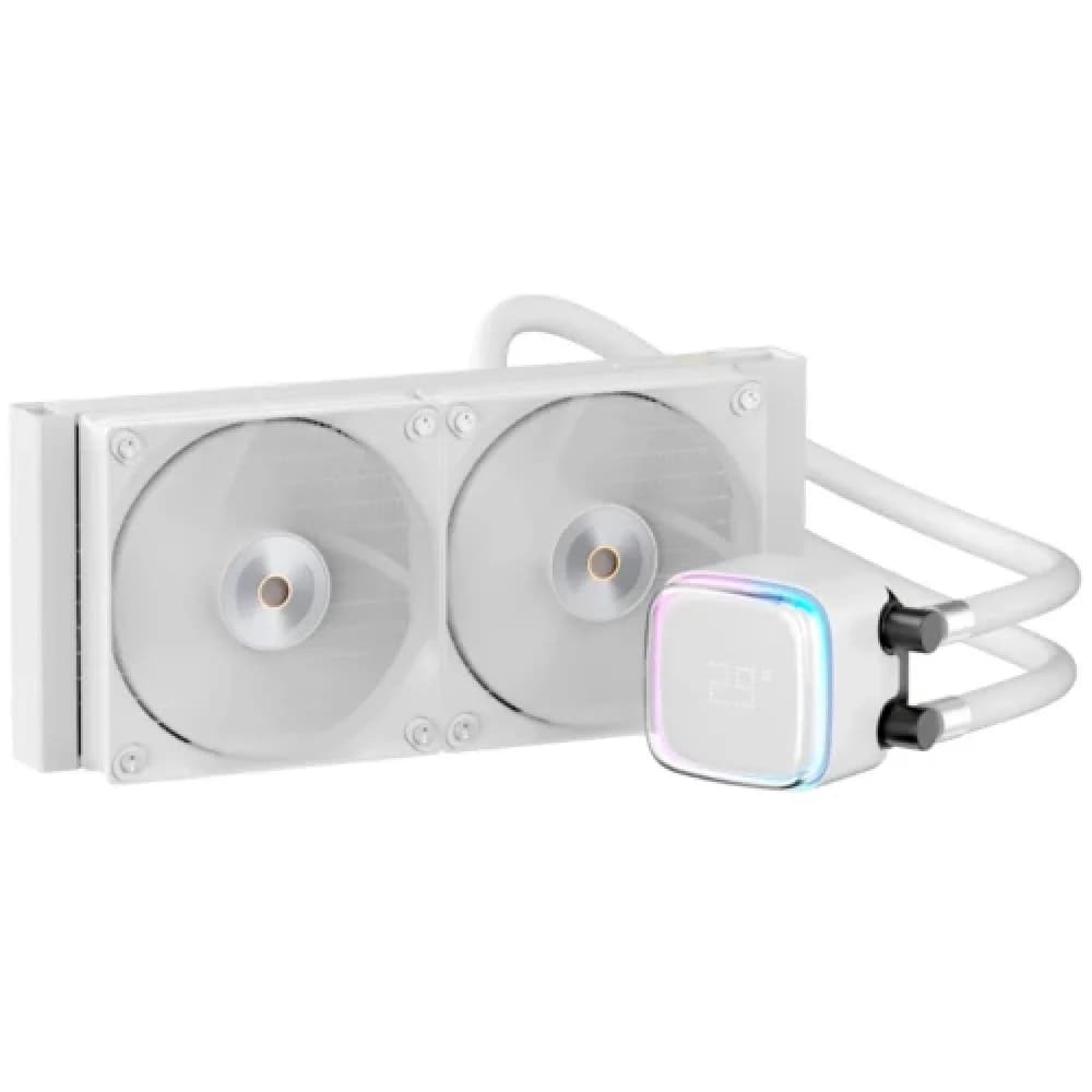 Жидкостная система охлаждения Ocypus Iota L24 WH ARGB White 280W/ All Intel/ AMD AM*/ Digital display / Screws