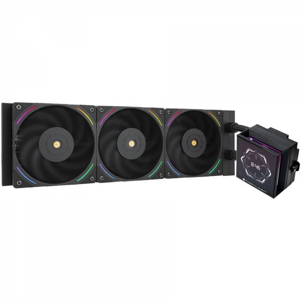 Система водяного охлаждения Thermalright Hyper Vision 360 ARGB Soc-AM5/AM4/1151/1200/2066/2011/1700 черный 4-pin 29.6dB Al LCD Ret (H-VISION-360-BL-ARGB)