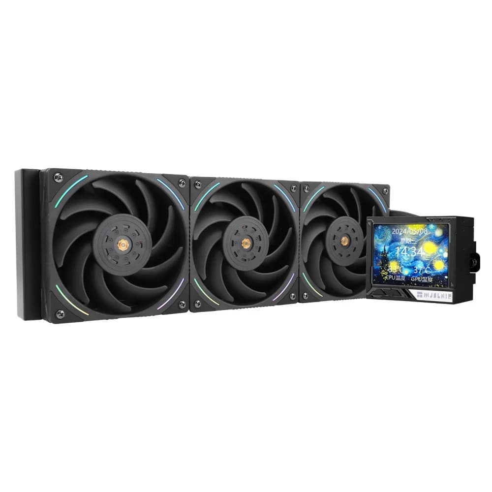 Система водяного охлаждения Thermalright Mjolnir Vision 360 ARGB Soc-AM5/AM4/1151/1200/2066/2011/1700 черный 4-pin 27dB Al LCD Ret (M-VISION-360-BL-ARGB)