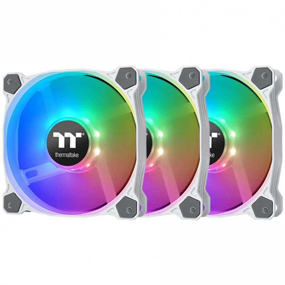 Кулер для компьютерного корпуса, Thermaltake, Pure 12 ARGB Sync, CL-F127-PL12SW-A, 120мм, 500-1500 об.мин, Белый