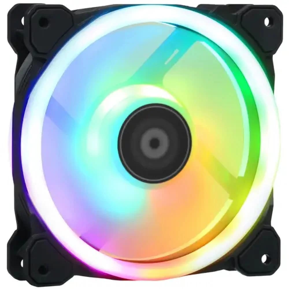 Кулер для компьютерного корпуса, Thermaltake, SWAFAN 12 RGB, CL-F137-PL12SW-A, Вентилятор 120мм, 500-2000 об.мин, USB 2.0 (9 Pin), Подсветка ARGB, Габариты 120х120х25мм, Чёрный