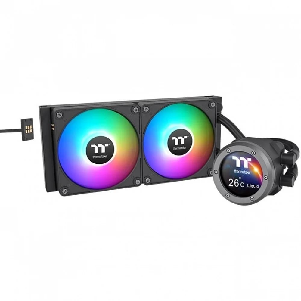 Система водяного охлаждения Thermaltake TH240 V2 Ultra EX ARGB Soc-AM5/AM4/1151/1200/1700 черный Al+Cu LCD Ret (CL-W414-PL12SW-A)