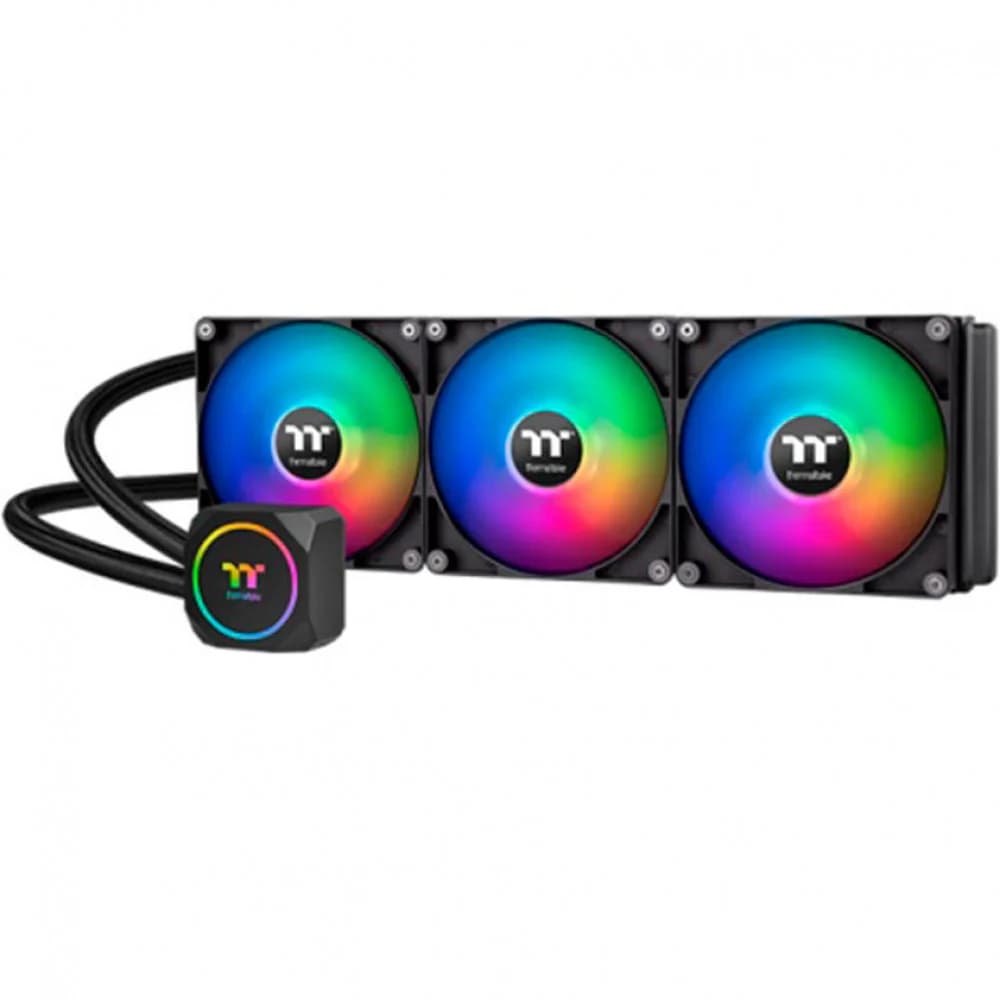 Кулер с водяным охлаждением, Thermaltake, TH420 ARGB SyncAll-In-One Liquid Cooler, CL-W376-PL14SW-A, Intel LGA LGA 2066/20113/2011/1700/1200/1156/1155/1151/1150, AM5/AM4/AM3+/AM3/AM2, 3*140мм вентил