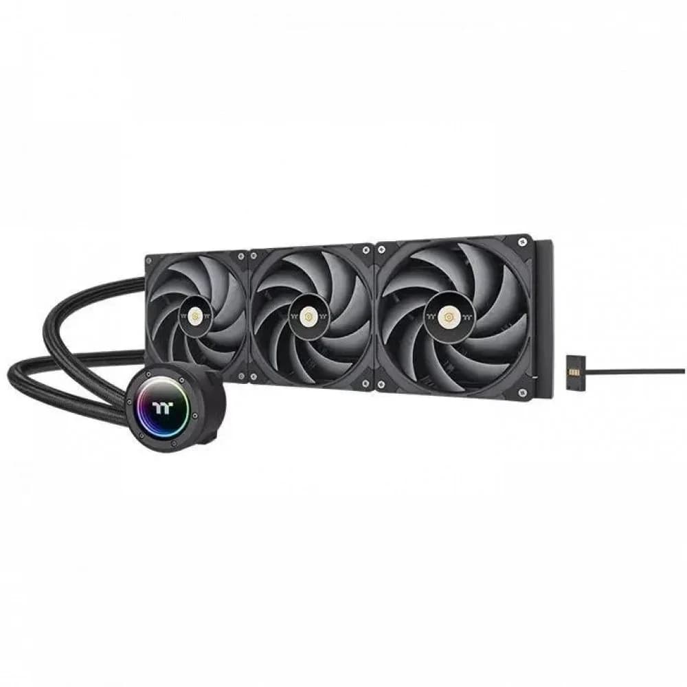 Кулер с водяным охлаждением, Thermaltake, TOUGHLIQUID 360 EX Pro ARGB Sync All-In-One, CL-W400-PL12BL-A, LGA 2066/2011/1851/1700/1200/1156/115x и AMD: AM5/AM4/AM3+/AM3/AM2+/AM2, TDP 305W, 3*120мм, 5