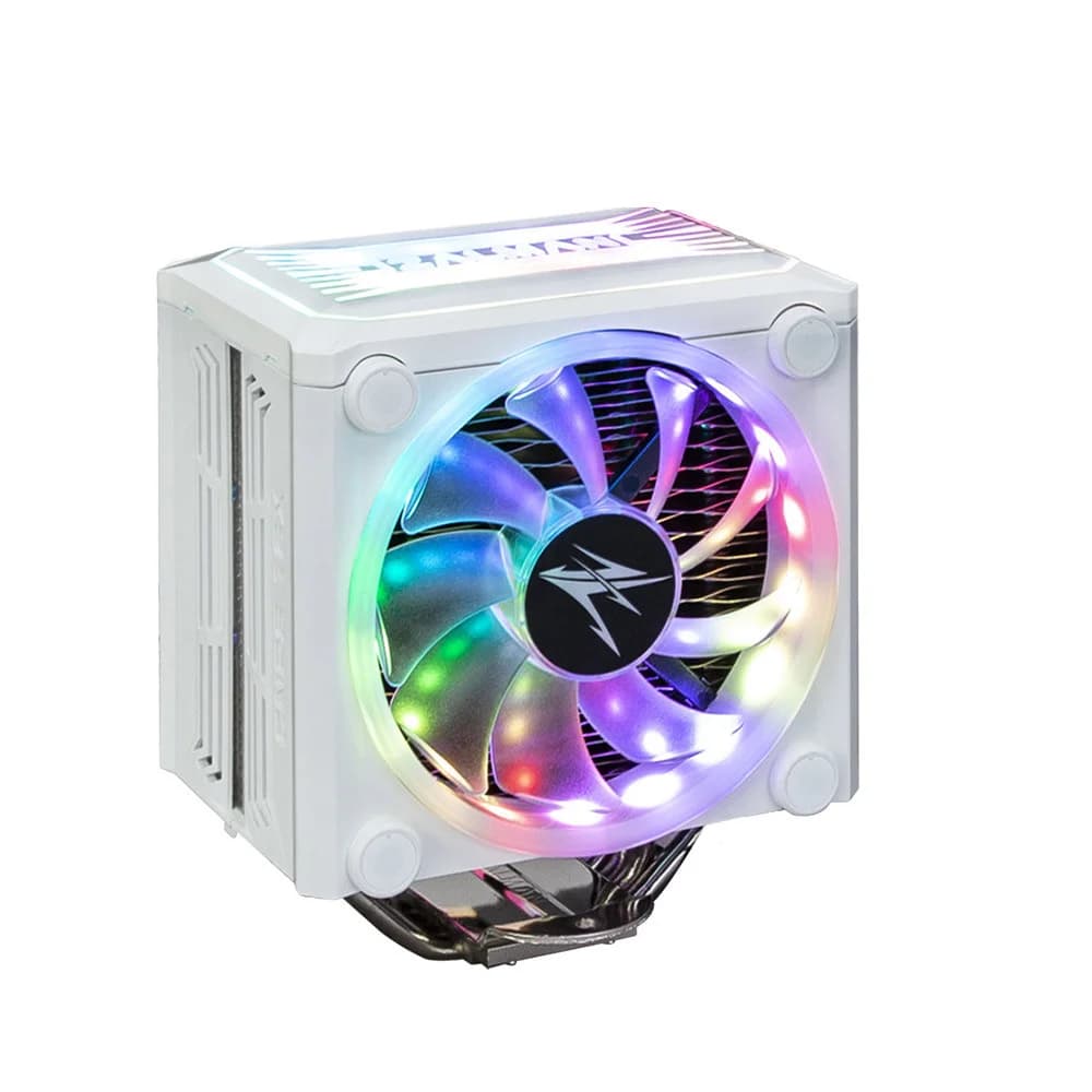 ZALMAN CNPS16X White, 120mm RGB FAN, 4 HEAT PIPES, 4-PIN PWM, 1350-2700 RPM, 20-32DBA, LONG LIFE BEARING, FULL SOCKET SUPPORT
