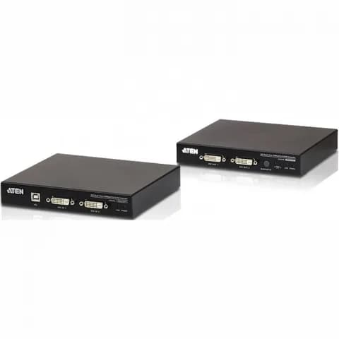 КВМ-удлинитель, ATEN, CE624-AT-G, USB, DVI, Dual View, HDBaseT 2.0, KVM Extender, W/EU ADP