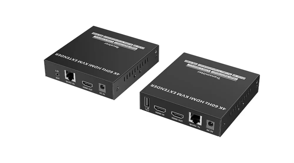 Удлинитель HDMI + KVM, Lenkeng, LKV582KVM, (4K, 120m)