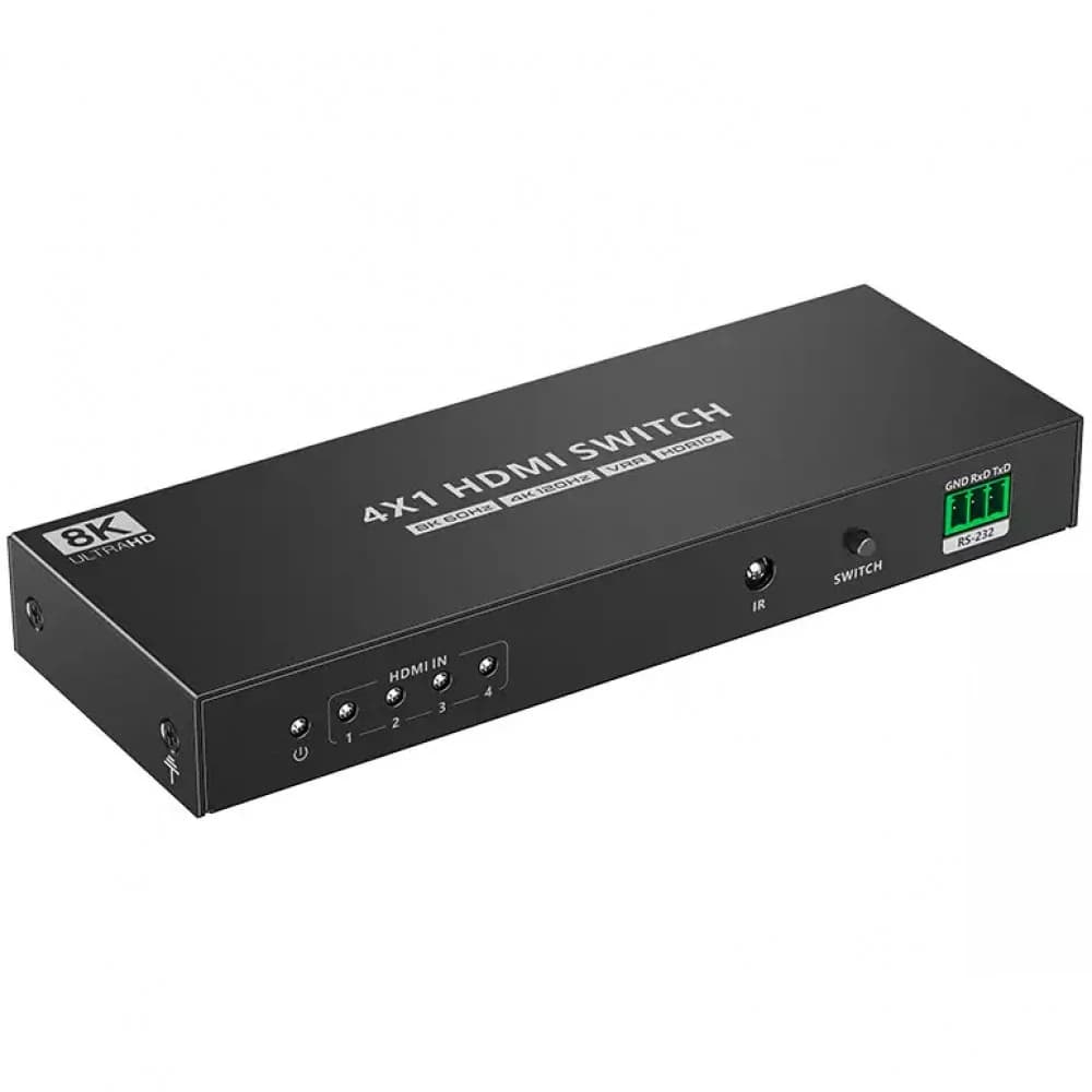 Переключатель HDMI, Lenkeng, LKV841, (8K@60Hz, 4x1)