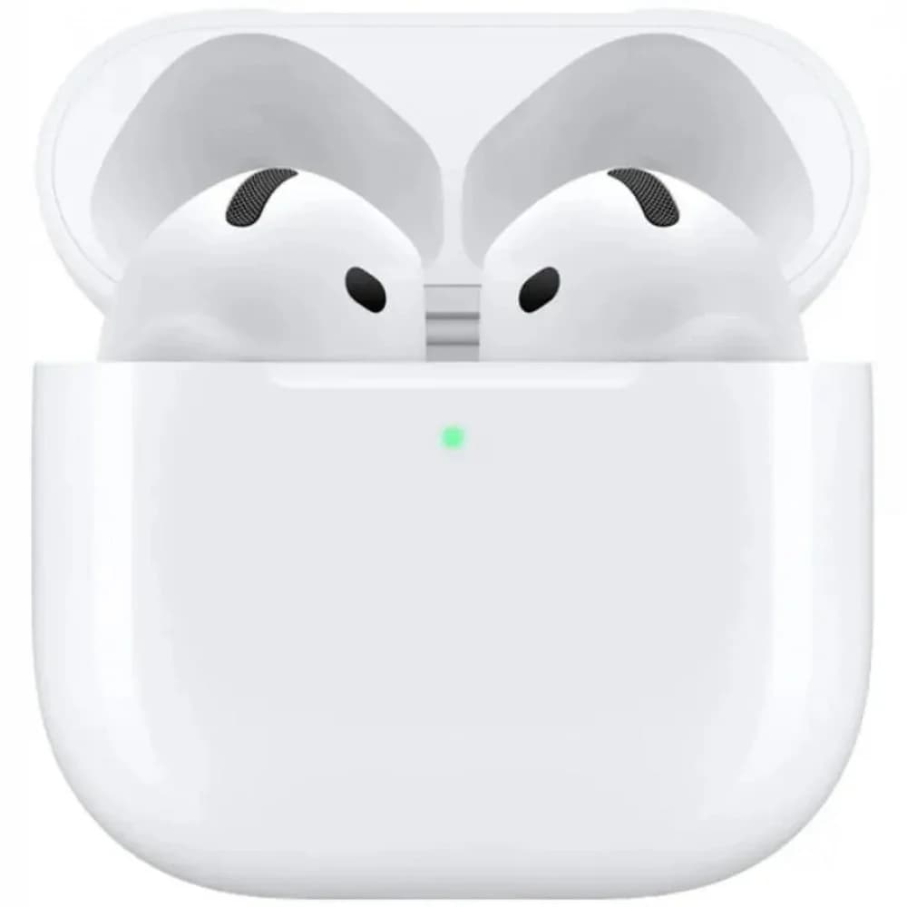 Гарнитура вкладыши Apple A3050,A3053,A3058 AirPods 4 белый беспроводные bluetooth в ушной раковине (MXP63ZA/A)