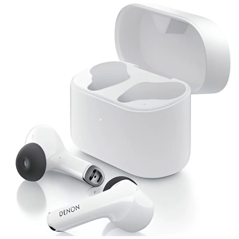 DENON Наушники AHC830NCWWTEM БЕЛЫЙ Беспроводные наушники TWS, Bluetooth 5.0, Степень защиты IPX4, функции активного шумоподавления, обнаружения наушника в ухе и Google Fast Pair, поддерживаются коде