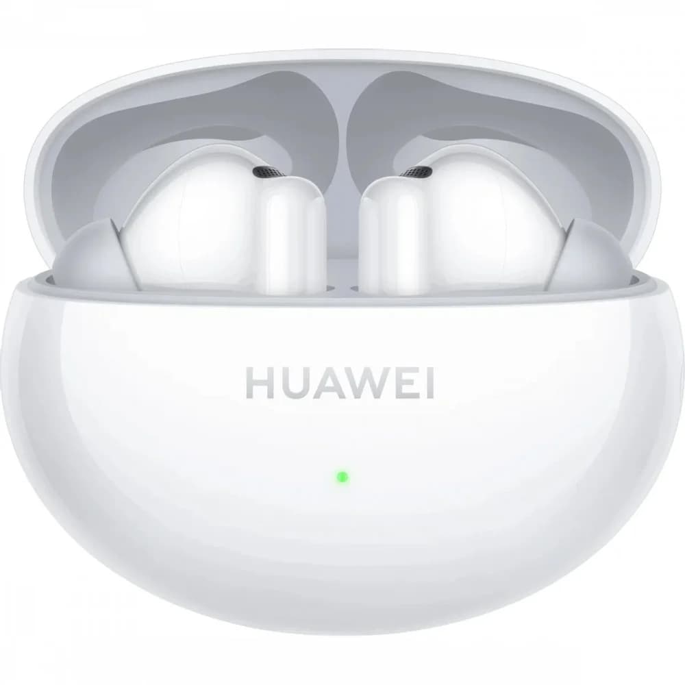 Беспроводные наушники, Huawei, FreeBuds 6i T0019, 10 Гц - 40 кГц, каждый наушник около 4,9 г, 55 мАч (один наушник), 410 мАч (кейс), Bluetooth 5.2, Type-C, (White) Белый