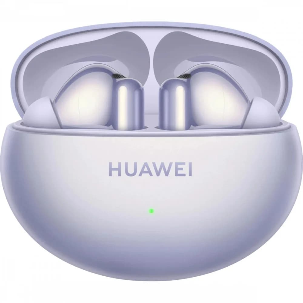 Беспроводные наушники, Huawei, FreeBuds 6i T0019, 10 Гц - 40 кГц, каждый наушник около 4,9 г, 55 мАч (один наушник), 410 мАч (кейс), Bluetooth 5.2, Type-C, (Purple) Фиолетовый