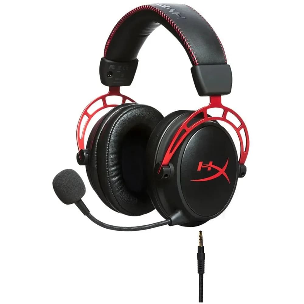 Наушники с микрофоном HyperX Cloud Alpha красный/черный 2м мониторные оголовье (4P5L1AB#UUF)