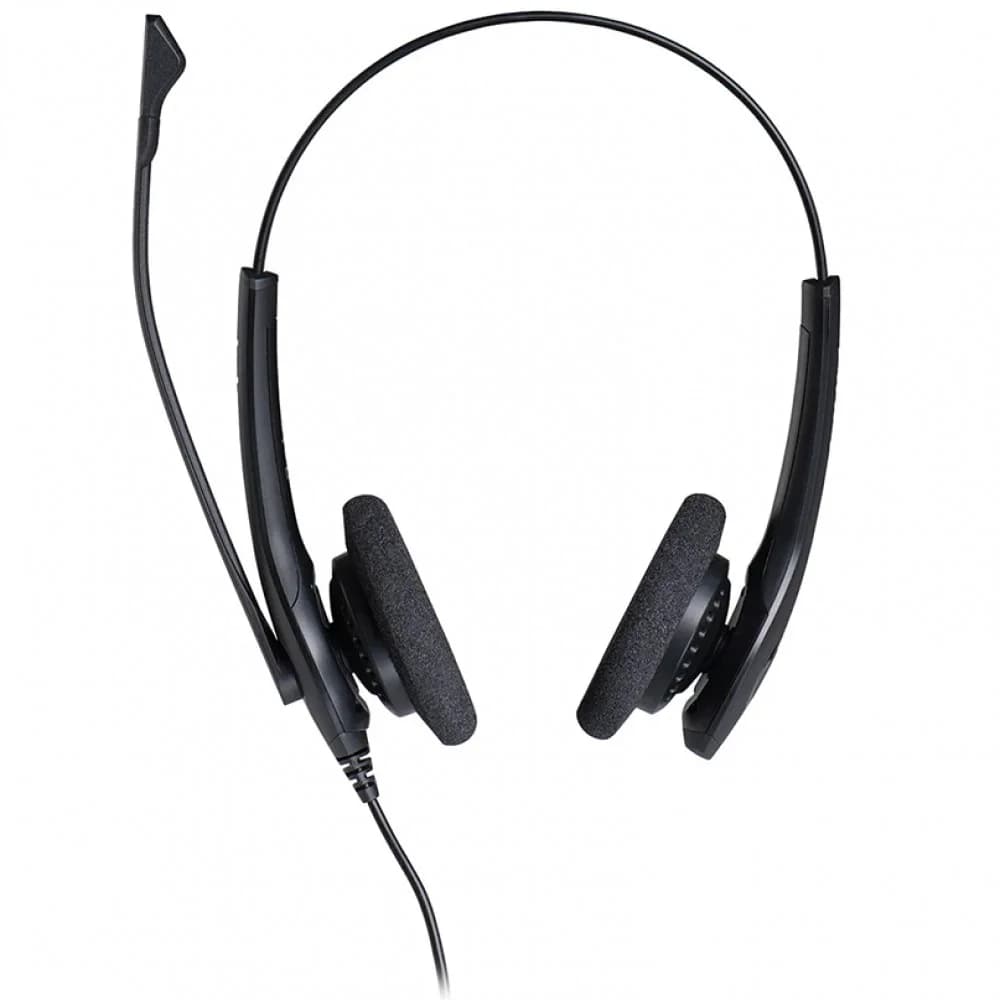 Гарнитура, Jabra, 1519-0154, Jabra BIZ 1500 Duo QD EMEA, Проводная, Микрофон с шумоподавлением NC, Защита PeakStop, накладные