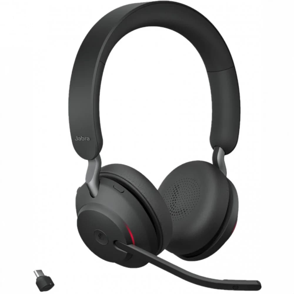 Гарнитура беспроводная Jabra Evolve2 65, Link380c MS Stereo Black, / Bluetooth (USB Type-C) /