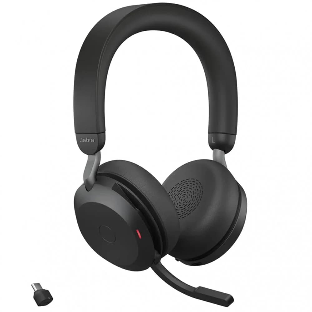Гарнитура, Jabra, 27599-999-889, Evolve2 75 Link380c MS Stereo Stand Black USB-C