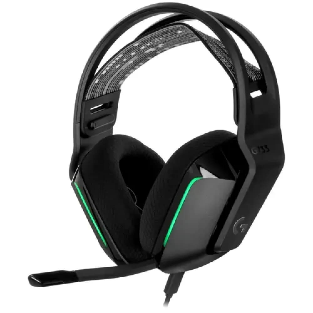 Наушники с микрофоном Logitech G733 Lightspeed черный мониторные Radio оголовье (981-000864)