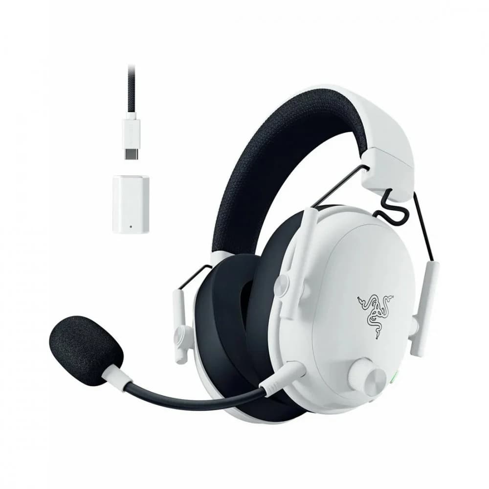 Гарнитура, Razer, BlackShark V3, RZ04-05410400-R3M1, Игровая гарнитура, Динамики 50 мм, THX Spatial Audio, 20 – 28000 Гц, 106 дБ, 32 Ом, Микрофон съёмный однонаправленный, 60 – 16000 Гц, –42 дБ, Бес