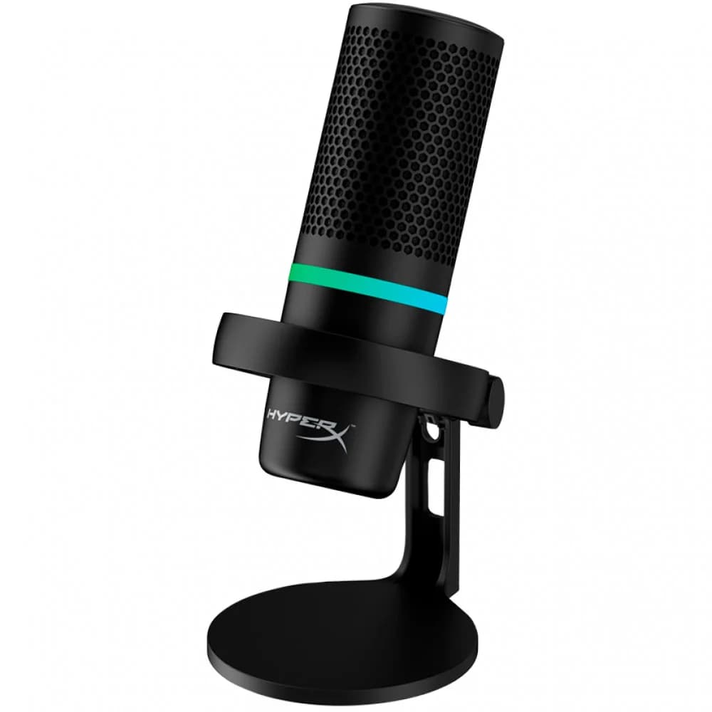 Микрофон, HyperX, 4P5E2AA, DuoCast, конденсаторный, 48кГц/16 бит, 20Гц-20кГц, -6дБ, USB, 429.9 гр, Чёрный