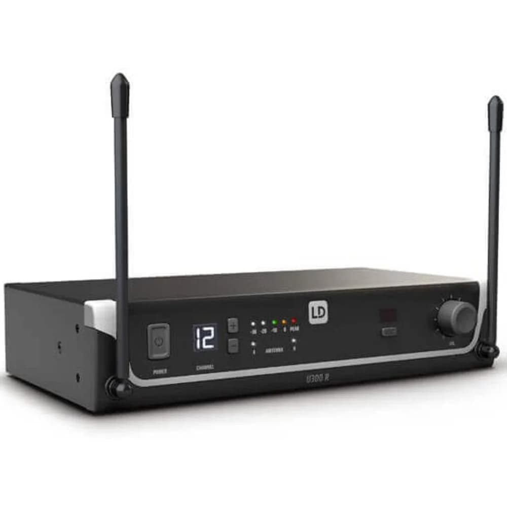 LD SYSTEMS Микрофон LDU305BPH Радиосистема с головной гарнитурой и поясным передатчиком, 12 каналов, передача 100 метров, 10 часов работы передатчика с двумя батарейками АА, до 6 систем в работе одн