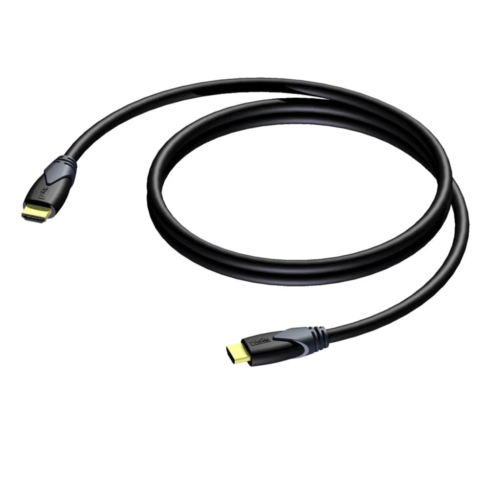 PROCAB Кабель CLV100/10 Кабель HDMI - HDMI, длина 10 м. Поддержка Ethernet, а также обратный канал аудио. позолоченные контакты, бескислородная медь проводников, дополнительное тройное экранирование