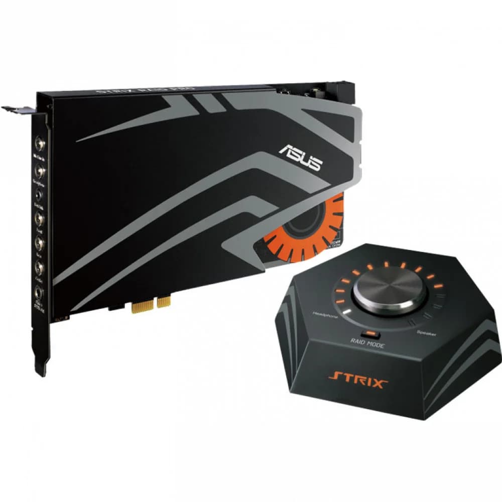 SB ASUS Strix Raid PRO 7.1, 192KHz/24bit, 116dB SNR, PCI Express, Gaming Soundcard