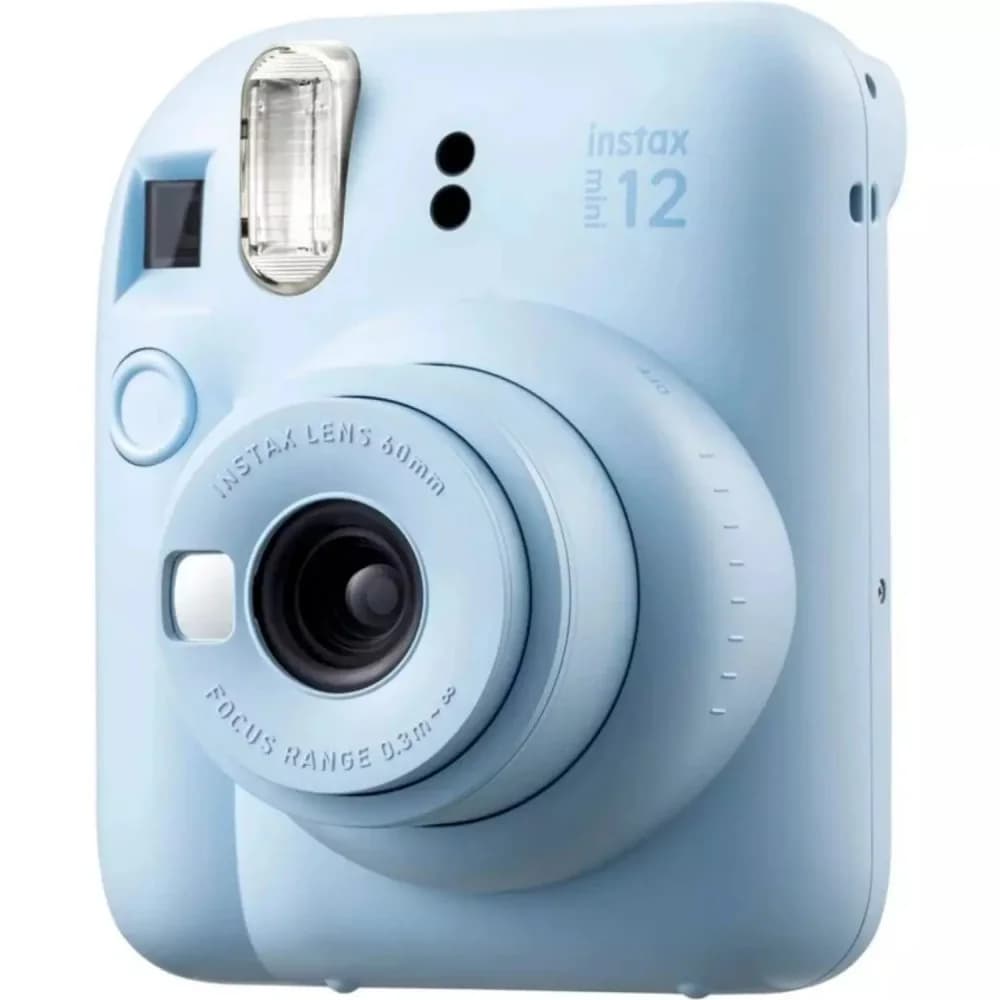 Фотоаппарат моментальной печати FUJIFILM INSTAX MINI 12 BUNDLE СLEAR CASE + L10PK (PASTEL BLUE)