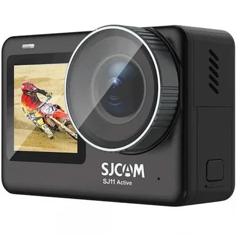 Экшн-камера, SJCAM, SJ11 Active, 4K/60fps, Sony IMX377 12 МП 170°, Wifi 10 м/2,4 & 5 Hz, Slow motion, Чипсет Ambarella H22S85, 1300mAh, 2.33" сенсорный дисплей, Чёрный
