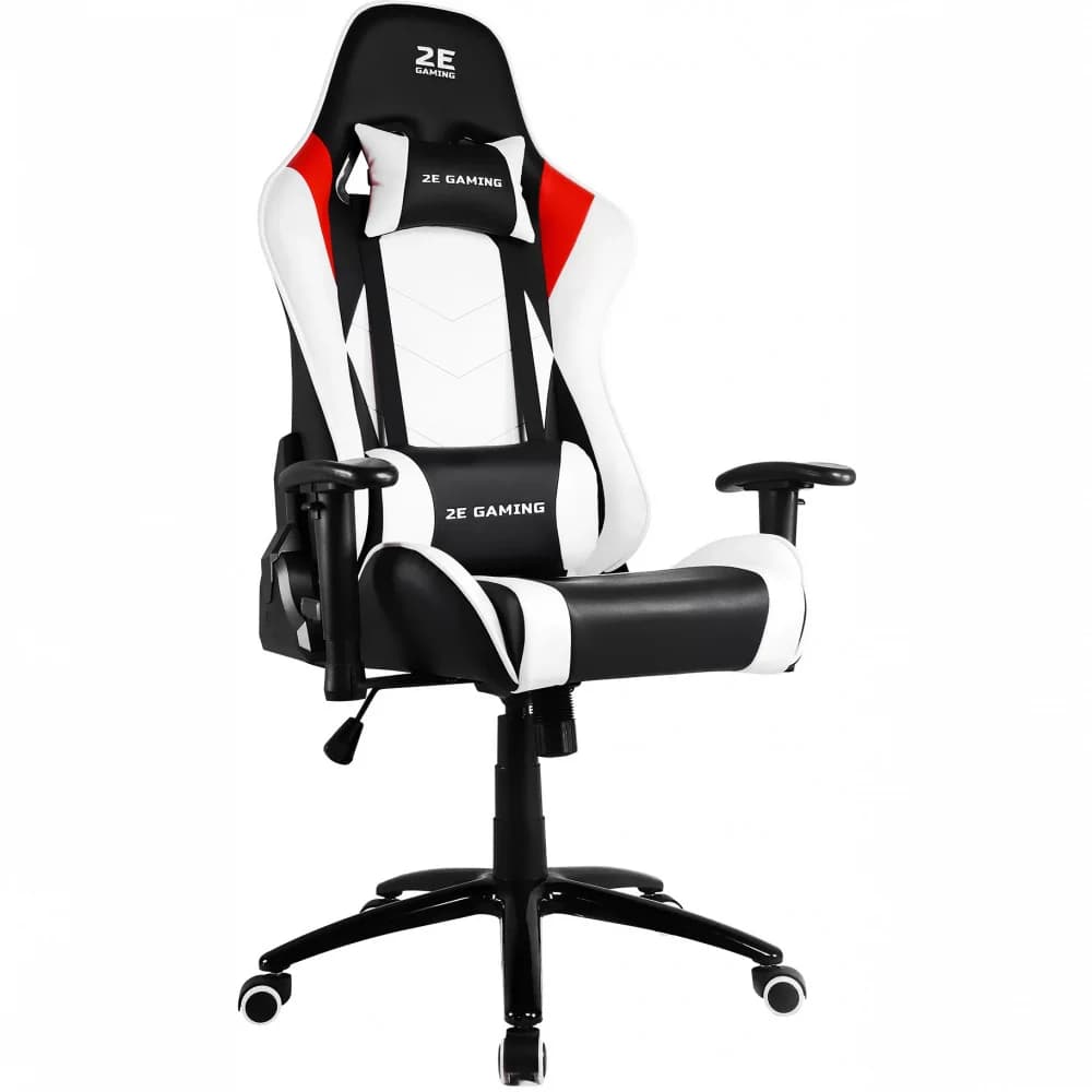 Игровое кресло 2E GAMING Chair BUSHIDO Бело-Черный (2E-GC-BUS-WT)