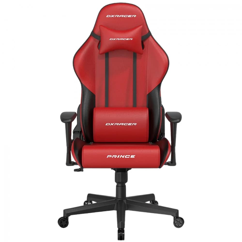 Игровое компьютерное кресло, DX Racer, GC/LPF24LTC/RN, Prince series, Грузоподъемность 90 кг, Эко-кожа и винил PU,PVC, Вид наполнителя: губчатая пена высокой плотности (54 кг/м), Металлическая основ