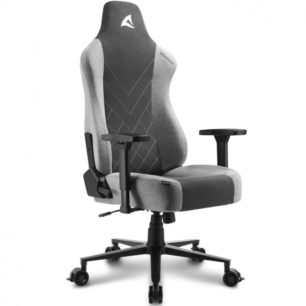 Игровое кресло Sharkoon Skiller SGS30 Fabric Grey v2 Ткань, Газлифт 4, подлокотник 3D