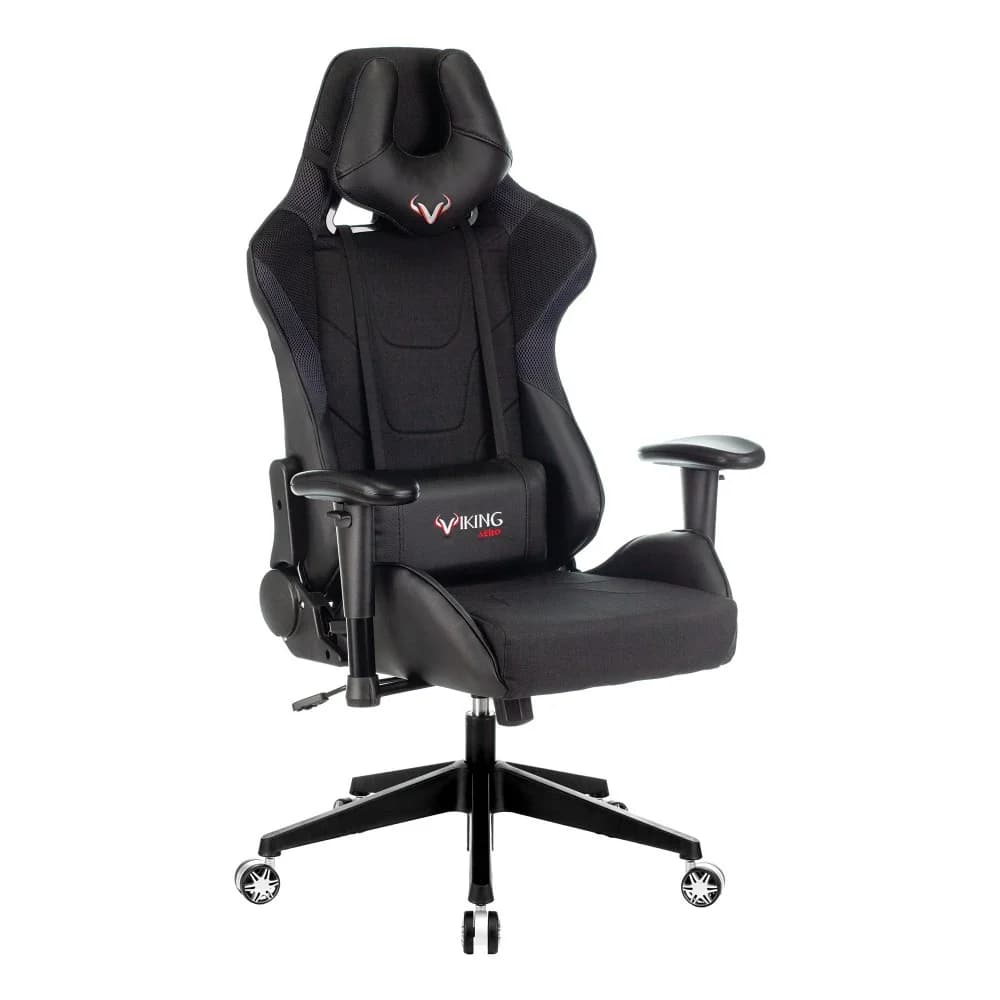 Кресло игровое Бюрократ VIKING 4 AERO Edition черный искусст.кожа/ткань с подголов. крестовина пластик
