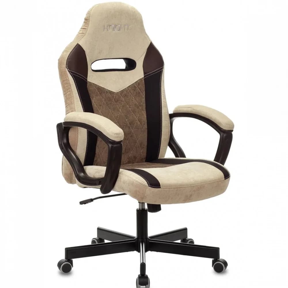 Кресло игровое Бюрократ VIKING 6 KNIGHT Fabric коричневый с подголов. крестовина металл