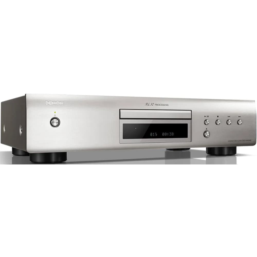 DENON CD-проигрыватель DCD-600NE СЕРЕБРО CD-проигрыватель, ЦАП 24 бит / 192 кГц, коэффициент гармонических искажений 0,003%, выходы: оптический, RCA, габариты: 434 х 107 х 373 мм, вес 4,3 кг. Произв