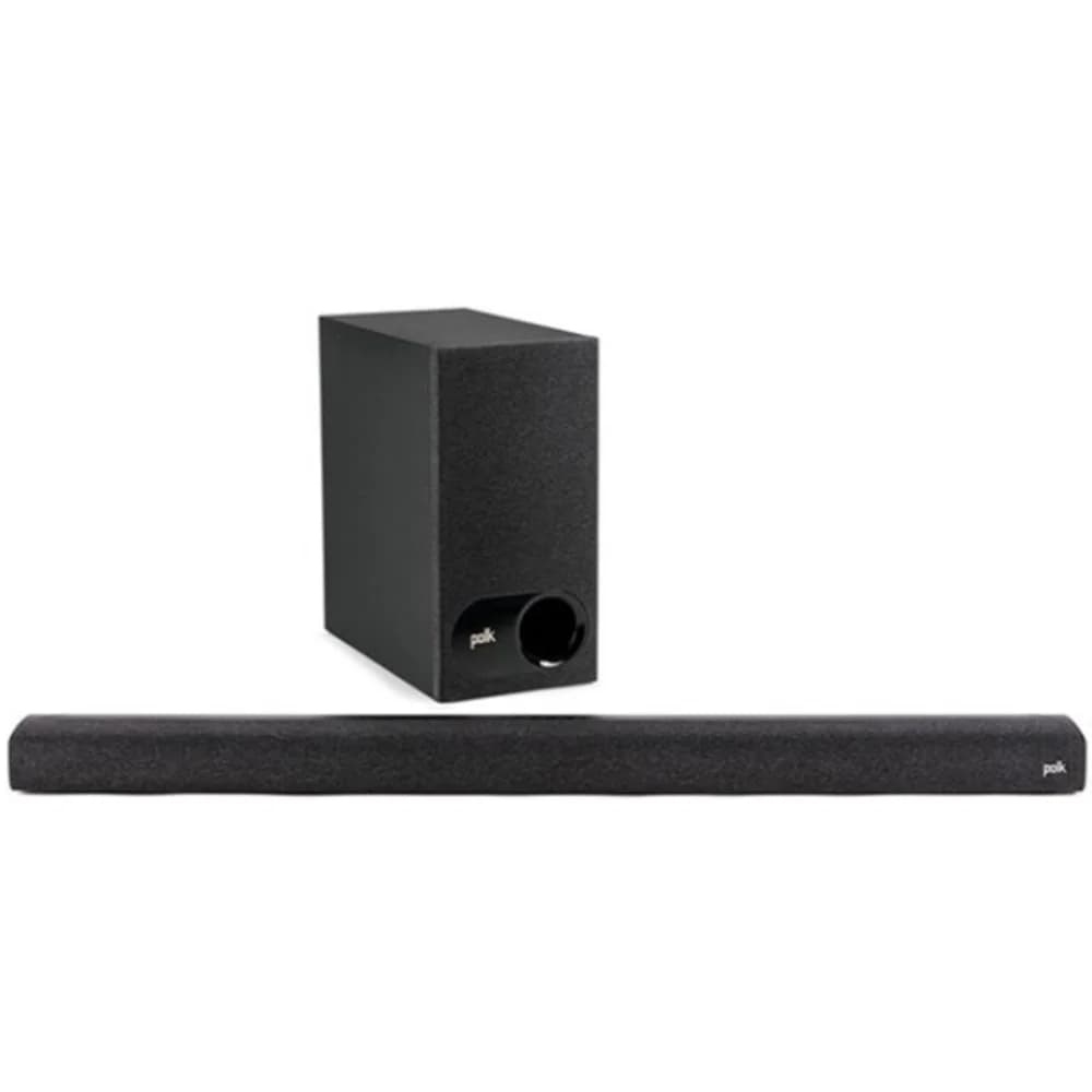 POLK AUDIO Саундбар Signa S3 POLK AUDIO Универсальный саундбар с беспроводным сабвуфером. Декодирование звука 5.1 Dolby Digital. Ночной режим, Кино и музыка. Подключения: HDMI (ARC), Оптический, AUX