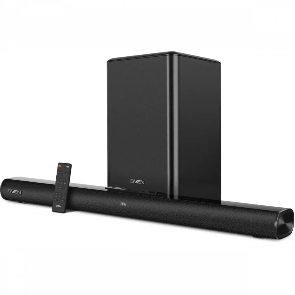 SVEN SB-2200D Саундбар черный (2 x 60W, Bluetooth сабвуфер 180W, пульт ДУ, LED-дисплей, HDMI, USB)
